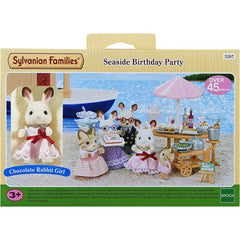 Sylvanian Families Seaside Birthday Party with Freya Chocolate Rabbit Figure