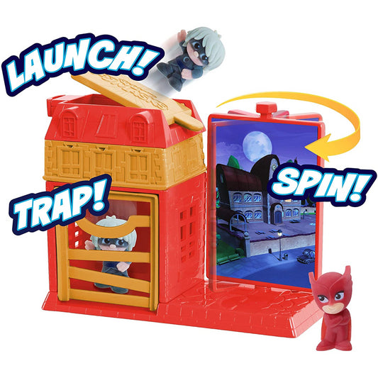 PJ Masks Owlette & Luna  Night Time Micros Trap & Escape Playset