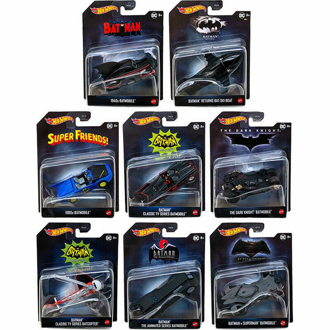 Hot Wheels Batman Rare Set Of 8 Vehicles Maqio