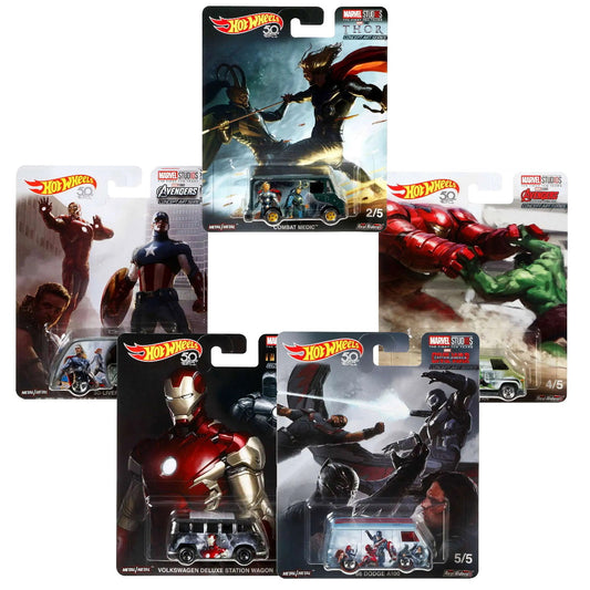 Hot Wheels Marvel Studios Set of 5 Die-cast Vehicles