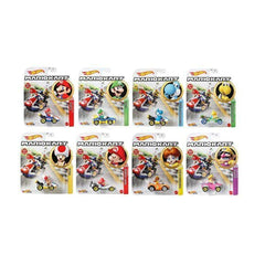 Hot Wheels Mart Kart Set of 8 Character Vehicles Play Set Version 6