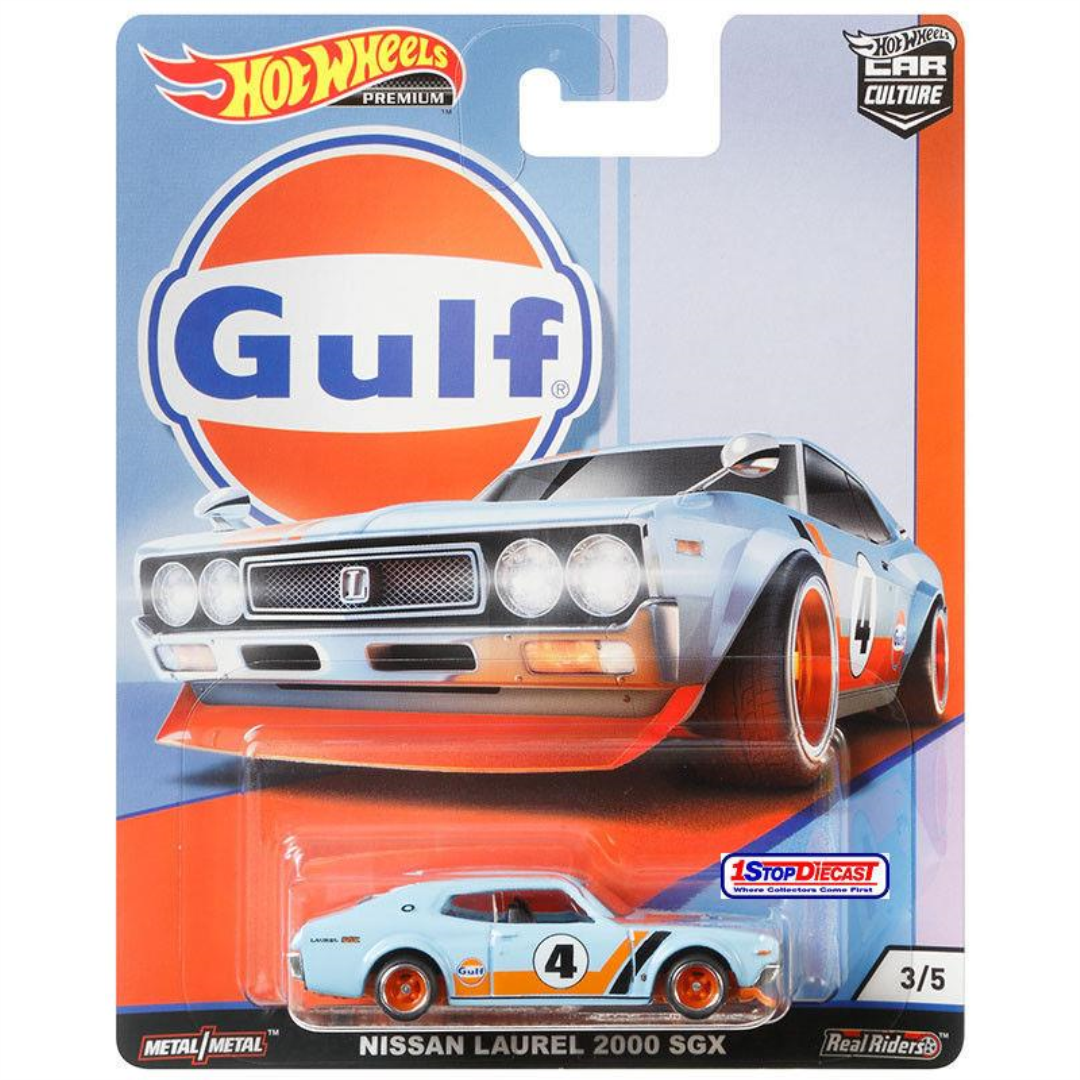 Hot Wheels Premium Car Culture Gulf - Nissan Laurel 2000 SGX - Maqio