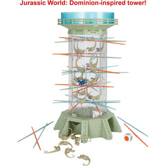 Tumblin’ Raptors Jurassic World Dominion Game with Movie Inspired Tower