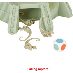 Tumblin’ Raptors Jurassic World Dominion Game with Movie Inspired Tower