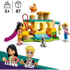 LEGO Friends 42612 Cat Playground Adventure Animal Toy Playset - Olly and Liann