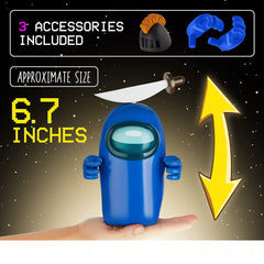 Among Us Series 2 Action Figure Crewmate 17cm 1 of 4 to Collect - Blue