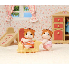 Sylvanian Families Maple Cat Twins Figures and Accessories