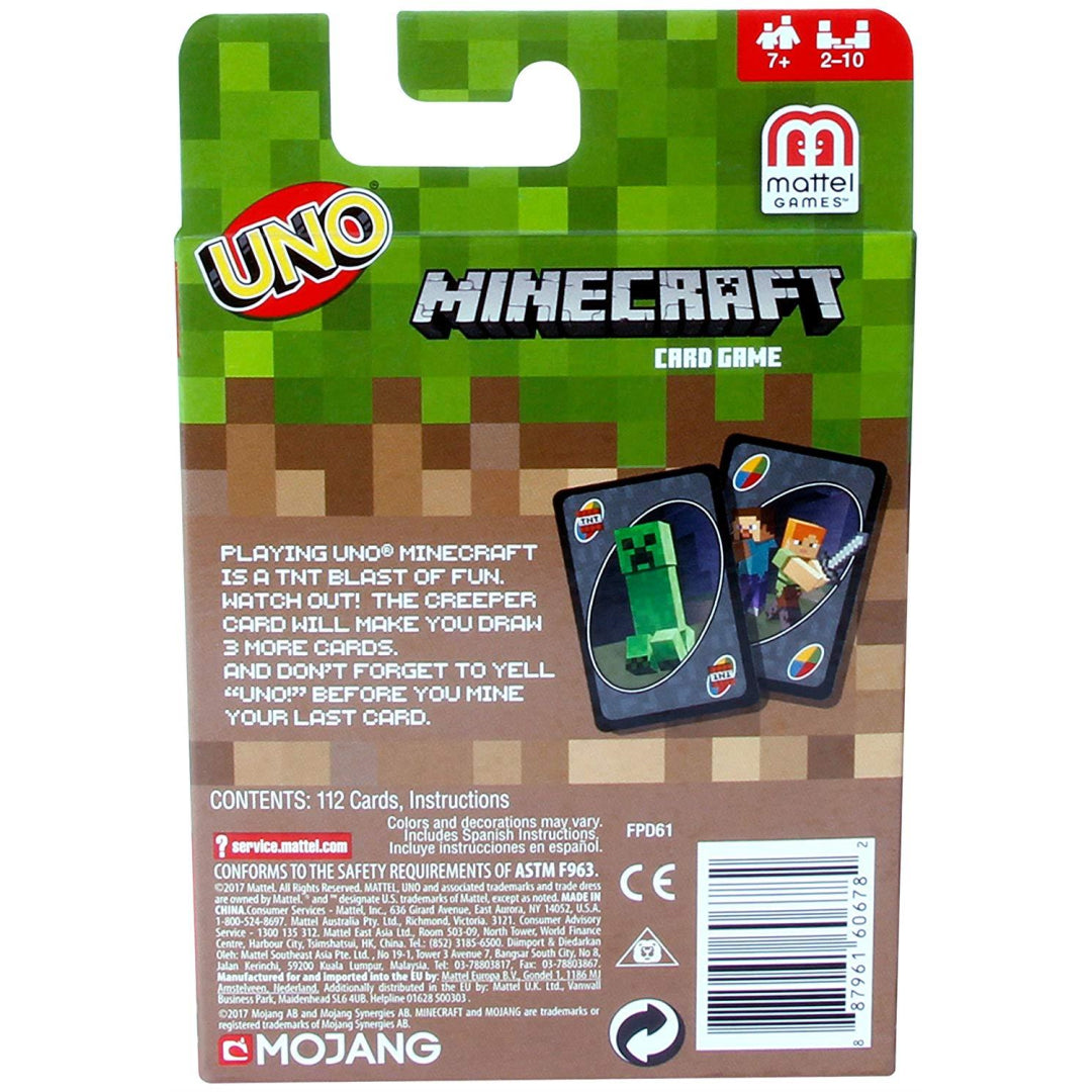 Mattel Uno Minecraft Card Game FPD61 - Maqio