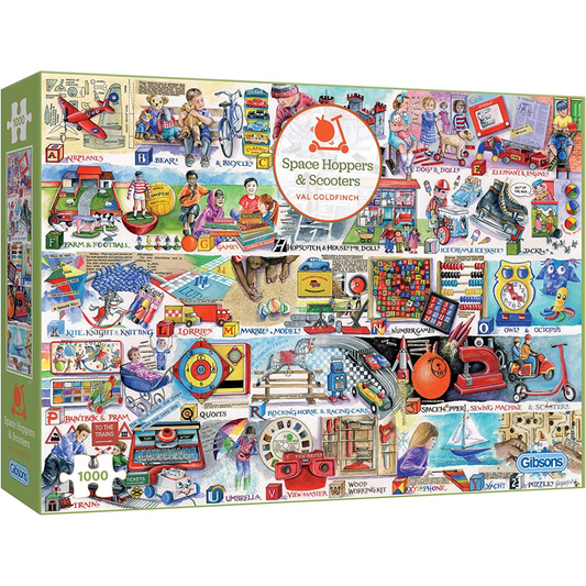 Gibsons Space Hoppers & Scooters 1000 Piece Jigsaw Puzzle