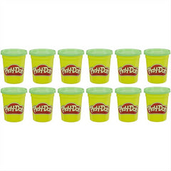 Play-Doh Bulk 12-Pack of Green Non-Toxic Modeling Compound 113g Cans