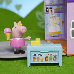 Peppa Pig Club Ice Cream Shop Toy Figure & 4 Accessories