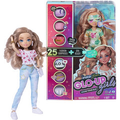 InstaGlam Glo Up Girls Erin Fashion Doll & 25 fashion Surprises 10" - Tiffany