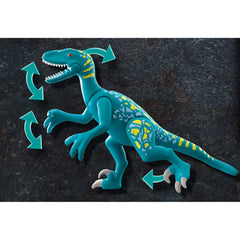 Playmobil 70629 Dino Rise Deinonychus Ready for Battle with 19pcs