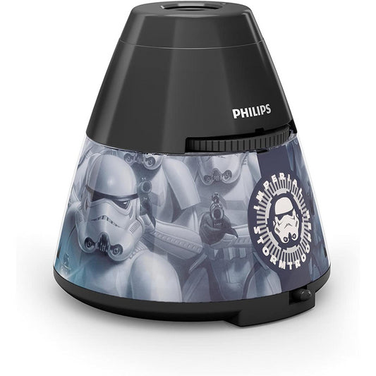 Star Wars Philips LED Children's Night Light and Projector - Black