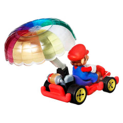 Hot Wheels Mario Kart Mario with Pipe Frame and Parachute Die-cast Vehicle
