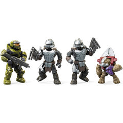 Halo Mega Construx Skiff Intercept Vehicle & 4 Action Figures