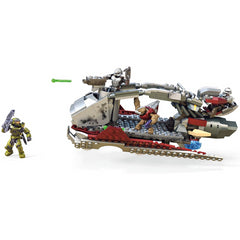 Halo Mega Construx Skiff Intercept Vehicle & 4 Action Figures