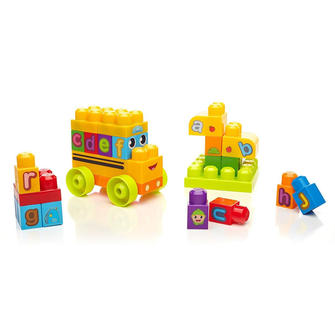 Mega Bloks First Builders ABC Spell School Bus - Maqio
