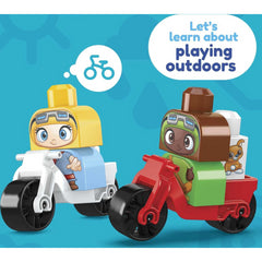 Mega Bloks Fisher-Price Building Blocks Town Build & Learn Eco House 88pcs