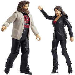 Mattel FMF66Â Mick Foley And Stephanie McMahon WWE Basic Figures Boys Pack of 2Â x - Maqio