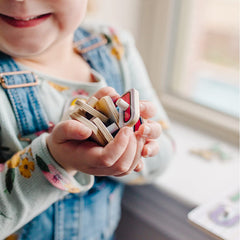 Melissa & Doug Classic Wooden Peg Puzzles Set of 3 - Numbers Alphabet & Colours