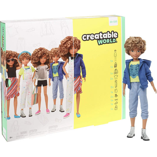 Creatable World Deluxe Curly Hair Character Kit - Maqio