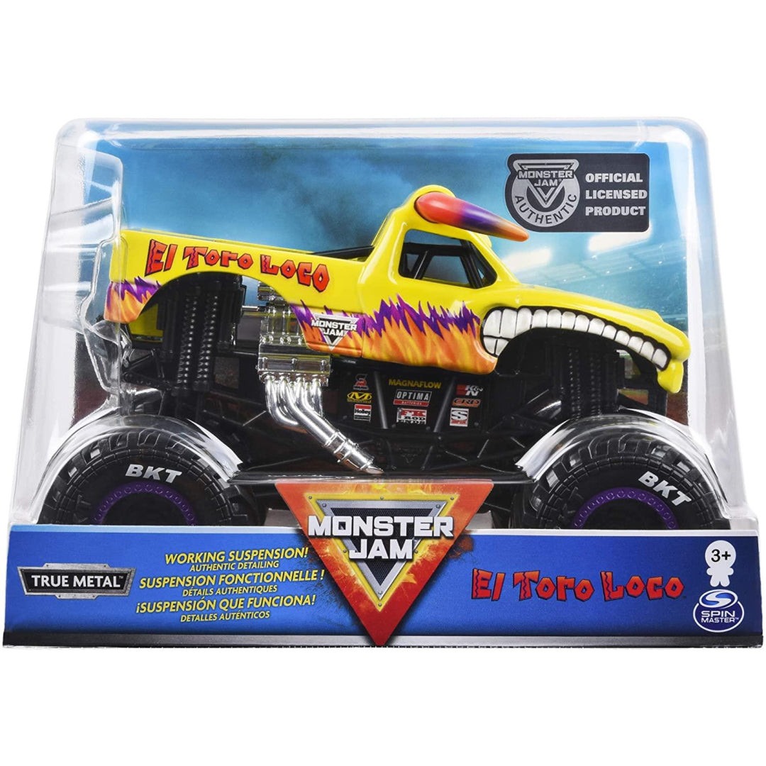 Monster Jam Official El Toro Loco Yellow Monster Truck - Maqio