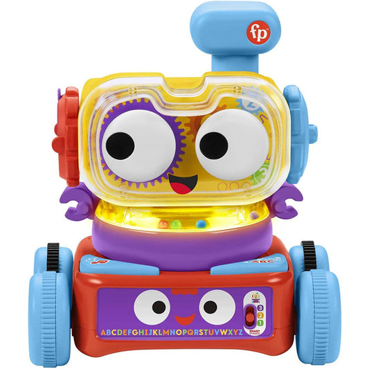 Fisher-Price 4-in-1 Ultimate Learning Bot Electronic Activity Toy with Music & Lights