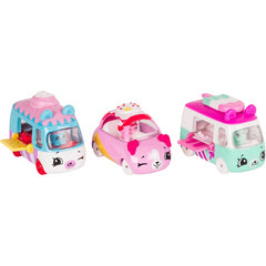Shopkins Cutie Car Freezy Riders Toy 3 Vehicle Playset and Figures