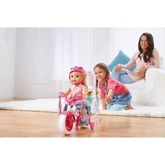 Little Mommy Learn to Ride Doll With Dog