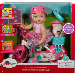 Little Mommy Learn to Ride Doll With Dog