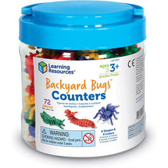 Learning Resources Backyard Bugs Counters Education Toys for Kids - Set of 72