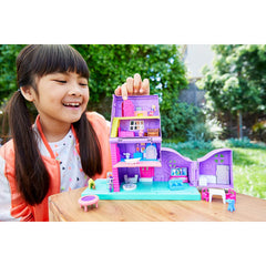 Polly Pocket Pollyville Pocket House with Stories Rooms and Micro Dolls