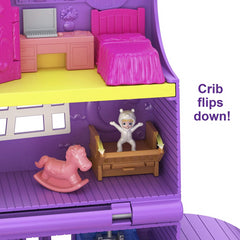 Polly Pocket Pollyville Pocket House with Stories Rooms and Micro Dolls