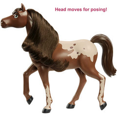 Dreamworks Spirit Untamed Light Brown Hair Horse 8" Moving Head - Chestnut