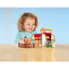 Playmobil 70180 1.2.3 Colourful Barn Yard and Animal Figures