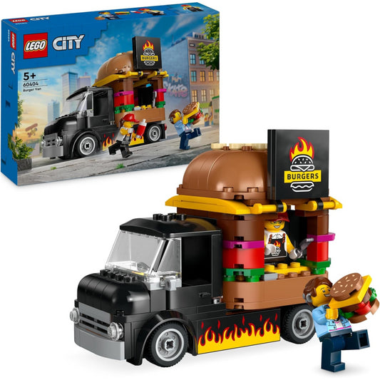 LEGO City 60404 Burger Van Food Truck Toy Vehicle Building Toys