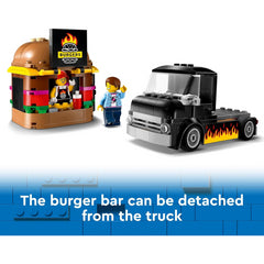 LEGO City 60404 Burger Van Food Truck Toy Vehicle Building Toys