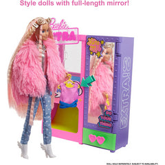 Barbie Extra Surprise Fashion Closet Playset with 20 Pieces & Pet Poodle