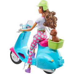 Barbie Fashionistas Doll & Scooter Travel Playset
