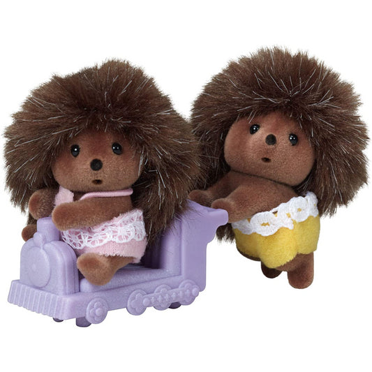 Sylvanian Families Hedgehog Twins For Dollhouse Playset