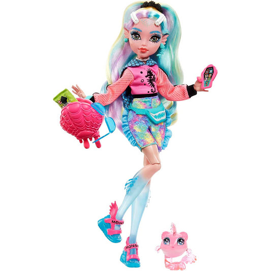 Monster High Doll and Pet Piranha Posable Fashion Doll - Lagoona Blue