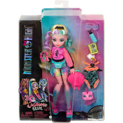 Monster High Doll and Pet Piranha Posable Fashion Doll - Lagoona Blue