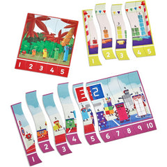 Learning Resources Number Blocks Sequencing Puzzle Set 50pcs