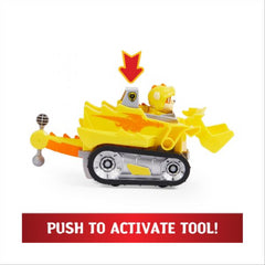 Paw Patrol Rescue Knights Deluxe Vehicle & Action Figure - Rubble