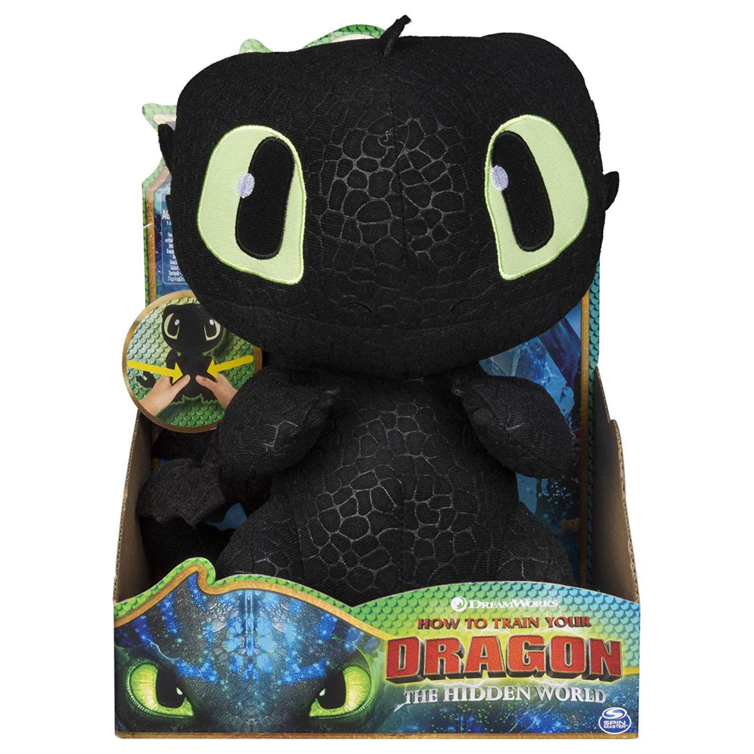 Dragons Toothless Squeeze and Growl Plush with Sounds Toy - Maqio