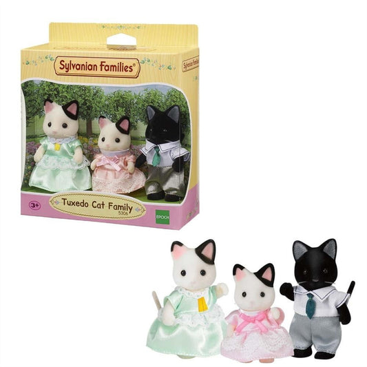 Sylvanian Families Tuxedo Cat Family
