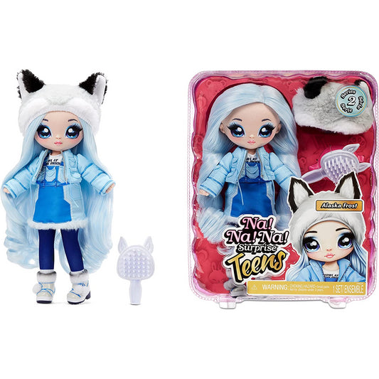 Na! Na! Na! Surprise Teens Fashion Doll 27cm Soft Doll Blue Hair - Alaska Frost