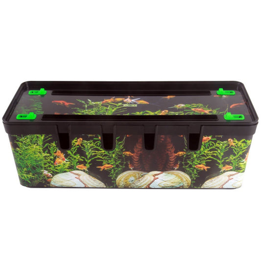 Maqio Polypropylene IML Print Cable Tidy Box - Aquarium - Maqio