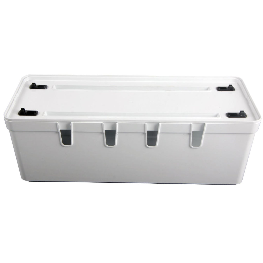 Maqio Polypropylene IML Print Cable Tidy Box - White - Maqio